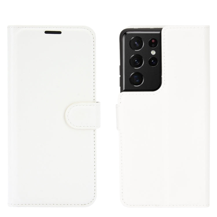 Per Samsung Galaxy S21 Ultra 5G Litchi Texture Custodia protettiva a vibrazione orizzontale con supporto e slot per carte e portafoglio, For Galaxy S21 Ultra 5G