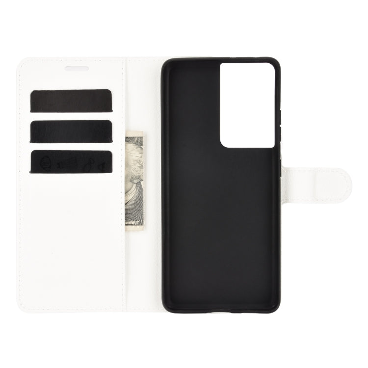 Per Samsung Galaxy S21 Ultra 5G Litchi Texture Custodia protettiva a vibrazione orizzontale con supporto e slot per carte e portafoglio, For Galaxy S21 Ultra 5G