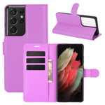 Per Samsung Galaxy S21 Ultra 5G Litchi Texture Custodia protettiva a vibrazione orizzontale con supporto e slot per carte e portafoglio, For Galaxy S21 Ultra 5G