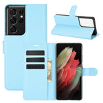 Per Samsung Galaxy S21 Ultra 5G Litchi Texture Custodia protettiva a vibrazione orizzontale con supporto e slot per carte e portafoglio, For Galaxy S21 Ultra 5G