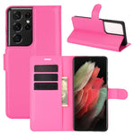 Per Samsung Galaxy S21 Ultra 5G Litchi Texture Custodia protettiva a vibrazione orizzontale con supporto e slot per carte e portafoglio, For Galaxy S21 Ultra 5G