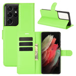 Per Samsung Galaxy S21 Ultra 5G Litchi Texture Custodia protettiva a vibrazione orizzontale con supporto e slot per carte e portafoglio, For Galaxy S21 Ultra 5G