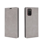 Per Samsung Galaxy A02s (versione USA) Custodia in pelle con ventosa magnetica per affari retro-pelle con supporto e slot per schede e portafoglio, For Galaxy A02s (US Version)