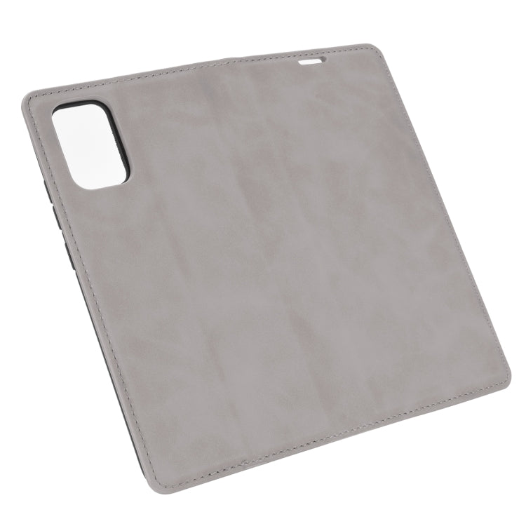 Per Samsung Galaxy A02s (versione USA) Custodia in pelle con ventosa magnetica per affari retro-pelle con supporto e slot per schede e portafoglio, For Galaxy A02s (US Version)
