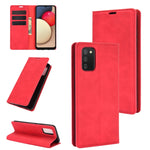 Per Samsung Galaxy A02s (versione USA) Custodia in pelle con ventosa magnetica per affari retro-pelle con supporto e slot per schede e portafoglio, For Galaxy A02s (US Version)