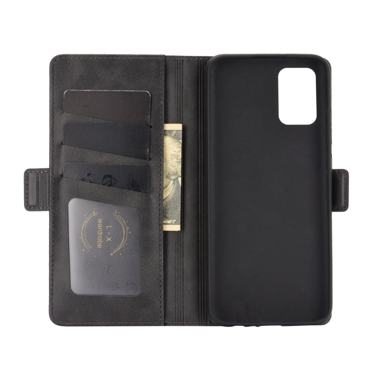 Per Samsung Galaxy A02s (versione USA) Custodia in pelle a vibrazione orizzontale con fibbia magnetica a doppio lato con supporto e slot per schede e portafoglio, For Galaxy A02s (US Version)