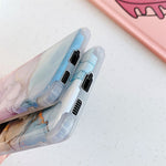 Cover posteriore per telefono IMD in marmo dorato con flusso anti-frantumazione a quattro angoli, For Samsung Galaxy S21 Ultra 5G, For Samsung Galaxy S21 Plus 5G, For Samsung Galaxy S21 5G