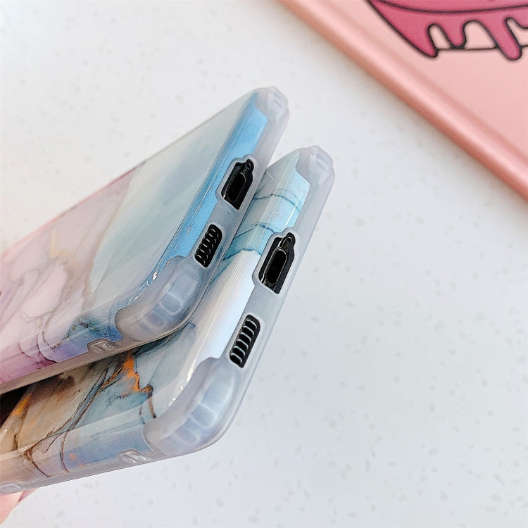 Cover posteriore per telefono IMD in marmo dorato con flusso anti-frantumazione a quattro angoli, For Samsung Galaxy S21 Ultra 5G, For Samsung Galaxy S21 Plus 5G, For Samsung Galaxy S21 5G