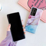 Cover posteriore per telefono IMD in marmo dorato con flusso anti-frantumazione a quattro angoli, For Samsung Galaxy S21 Ultra 5G, For Samsung Galaxy S21 Plus 5G, For Samsung Galaxy S21 5G