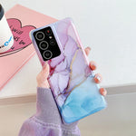 Cover posteriore per telefono IMD in marmo dorato con flusso anti-frantumazione a quattro angoli, For Samsung Galaxy S21 Ultra 5G, For Samsung Galaxy S21 Plus 5G, For Samsung Galaxy S21 5G