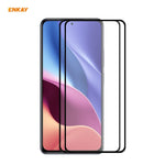 2 PZ ENKAY Hat-Prince Full Glue 0.26mm 9H 2.5D Pellicola a copertura totale in vetro temperato, For Xiaomi Redmi K40 / K40 Pro(+), For Xiaomi Redmi Note 9T, For Xiaomi Redmi 9T, For Samsung Galaxy F62