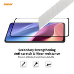 2 PZ ENKAY Hat-Prince Full Glue 0.26mm 9H 2.5D Pellicola a copertura totale in vetro temperato, For Xiaomi Redmi K40 / K40 Pro(+), For Xiaomi Redmi Note 9T, For Xiaomi Redmi 9T, For Samsung Galaxy F62