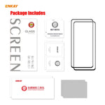 2 PZ ENKAY Hat-Prince Full Glue 0.26mm 9H 2.5D Pellicola a copertura totale in vetro temperato, For Xiaomi Redmi K40 / K40 Pro(+), For Xiaomi Redmi Note 9T, For Xiaomi Redmi 9T, For Samsung Galaxy F62