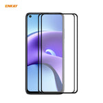 2 PZ ENKAY Hat-Prince Full Glue 0.26mm 9H 2.5D Pellicola a copertura totale in vetro temperato, For Xiaomi Redmi K40 / K40 Pro(+), For Xiaomi Redmi Note 9T, For Xiaomi Redmi 9T, For Samsung Galaxy F62