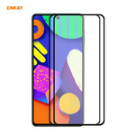 2 PZ ENKAY Hat-Prince Full Glue 0.26mm 9H 2.5D Pellicola a copertura totale in vetro temperato, For Xiaomi Redmi K40 / K40 Pro(+), For Xiaomi Redmi Note 9T, For Xiaomi Redmi 9T, For Samsung Galaxy F62