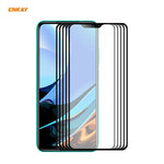 5 PZ ENKAY Hat-Prince Full Glue 0.26mm 9H 2.5D Pellicola a copertura totale in vetro temperato, For Xiaomi Redmi K40 / K40 Pro(+), For Xiaomi Redmi Note 9T, For Xiaomi Redmi 9T, For Samsung Galaxy F62