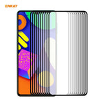 10 PZ ENKAY Hat-Prince Full Glue 0.26mm 9H 2.5D Pellicola a copertura totale in vetro temperato, For Samsung Galaxy F62(10 PCS), For Xiaomi Redmi Note 9T (10 PCS), For Xiaomi Redmi 9T (10 PCS), For Xiaomi Redmi K40 (10 PCS)