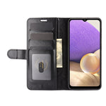 Per Samsung Galaxy A32 5G R64 Texture Custodia protettiva a vibrazione orizzontale singola con supporto e slot per schede e portafogli e cornice per foto, For Samsung Galaxy A32 5G