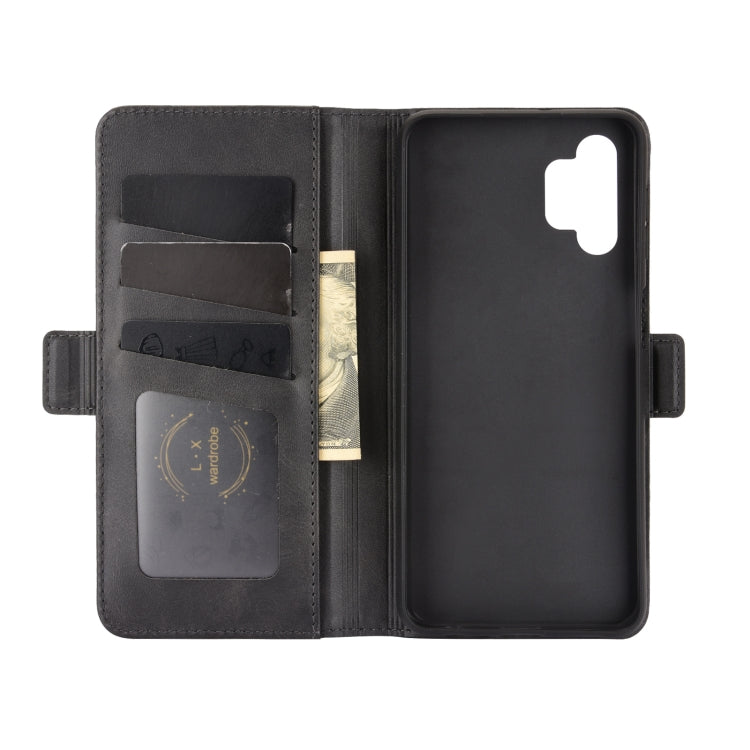 Per Samsung Galaxy A32 5G Custodia in pelle a vibrazione orizzontale con fibbia magnetica a doppio lato con supporto e slot per carte e portafoglio, For Galaxy A32 5G