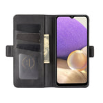 Per Samsung Galaxy A32 5G Custodia in pelle a vibrazione orizzontale con fibbia magnetica a doppio lato con supporto e slot per carte e portafoglio, For Galaxy A32 5G