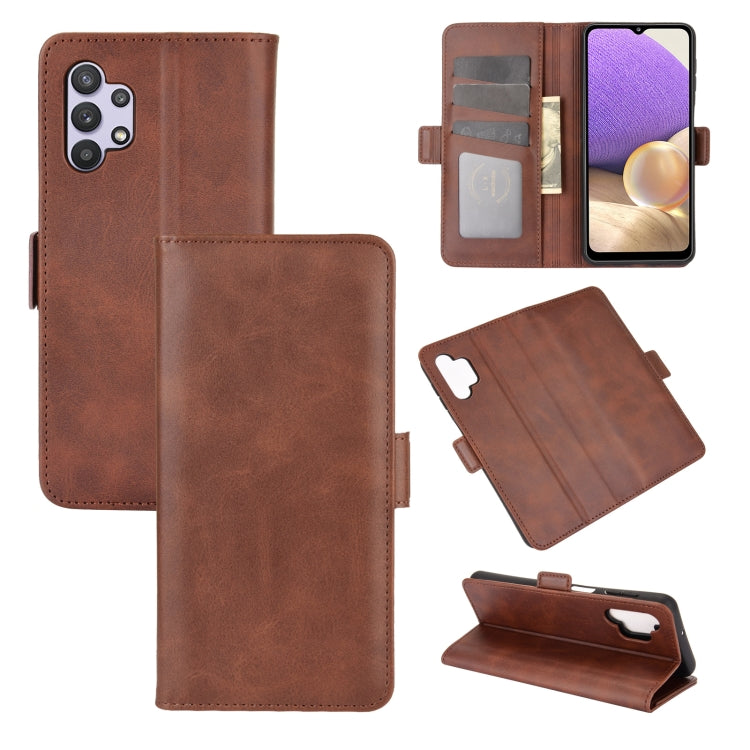 Per Samsung Galaxy A32 5G Custodia in pelle a vibrazione orizzontale con fibbia magnetica a doppio lato con supporto e slot per carte e portafoglio, For Galaxy A32 5G
