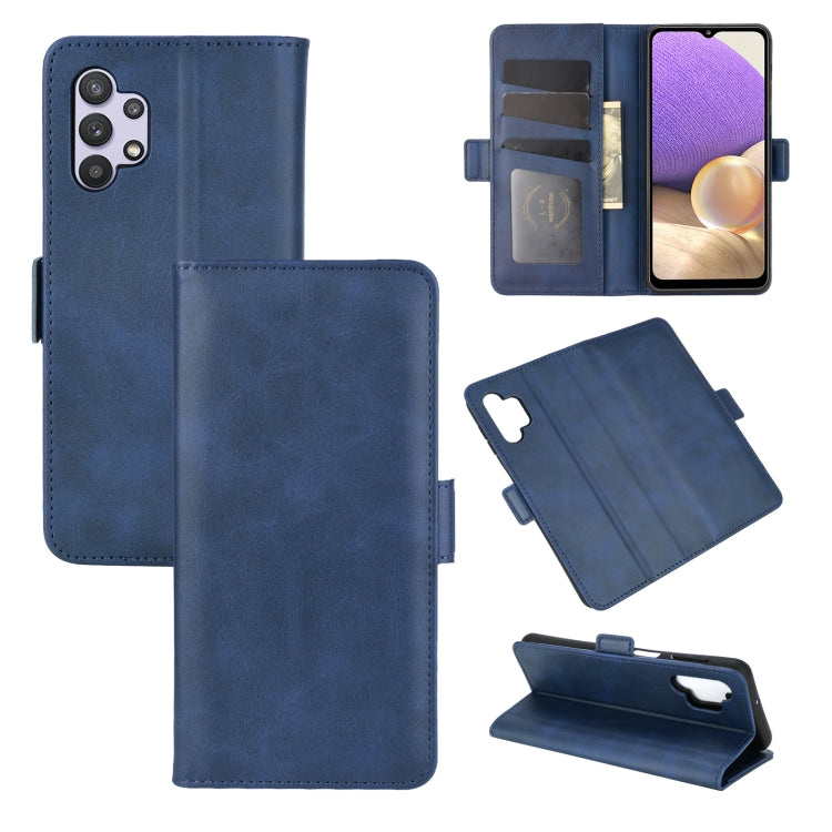 Per Samsung Galaxy A32 5G Custodia in pelle a vibrazione orizzontale con fibbia magnetica a doppio lato con supporto e slot per carte e portafoglio, For Galaxy A32 5G