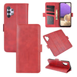 Per Samsung Galaxy A32 5G Custodia in pelle a vibrazione orizzontale con fibbia magnetica a doppio lato con supporto e slot per carte e portafoglio, For Galaxy A32 5G