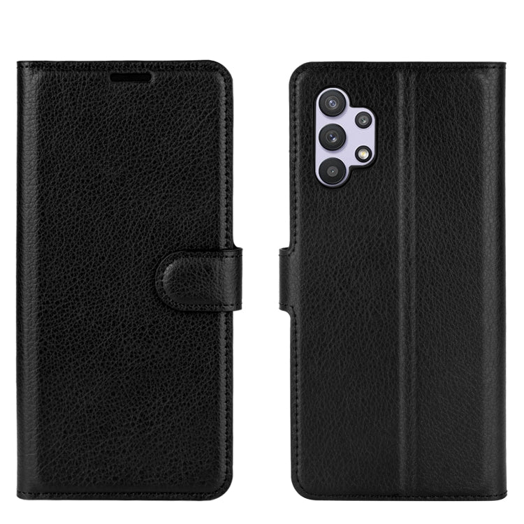 Per Samsung Galaxy A32 5G Litchi Texture Custodia protettiva a vibrazione orizzontale con supporto e slot per schede e portafoglio, For Galaxy A32 5G