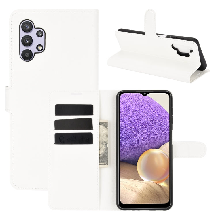 Per Samsung Galaxy A32 5G Litchi Texture Custodia protettiva a vibrazione orizzontale con supporto e slot per schede e portafoglio, For Galaxy A32 5G