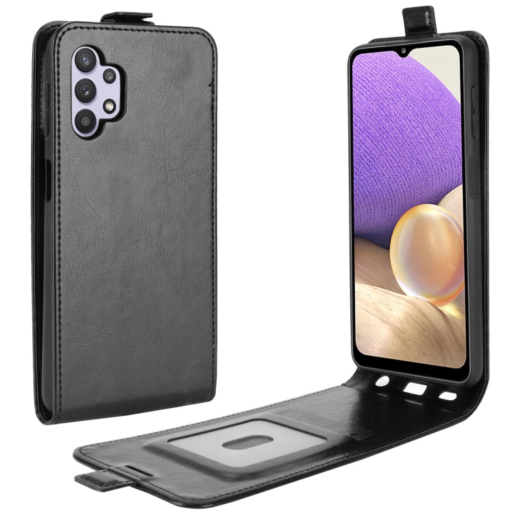 Per Samsung Galaxy A32 5G R64 Texture Custodia protettiva in pelle a vibrazione verticale singola con slot per schede e cornice per foto, For Galaxy A32 5G