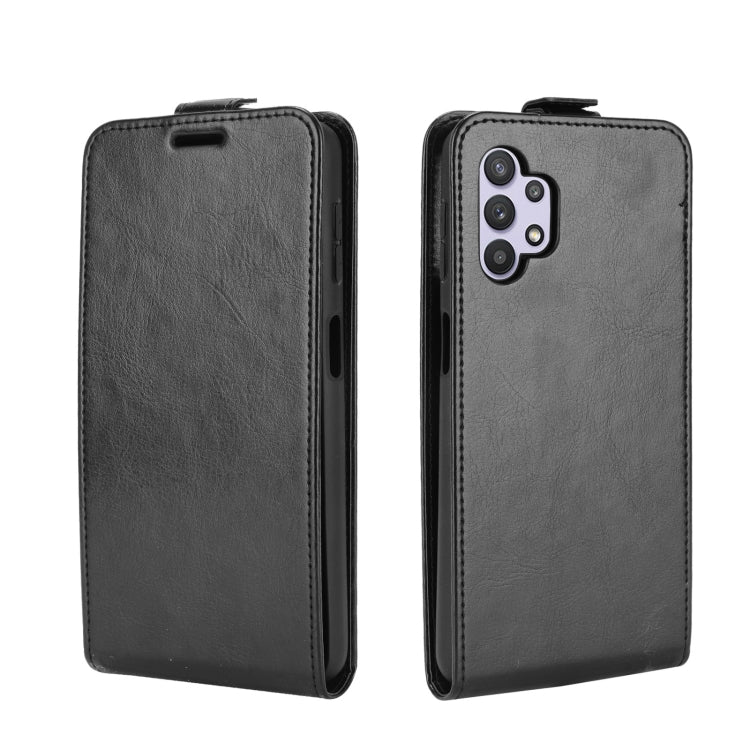 Per Samsung Galaxy A32 5G R64 Texture Custodia protettiva in pelle a vibrazione verticale singola con slot per schede e cornice per foto, For Galaxy A32 5G