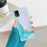 Cover posteriore per telefono IMD in marmo dorato con flusso anti-frantumazione a quattro angoli, For Samsung Galaxy S20 FE/S20 lite, For Samsung Galaxy Note20 Ultra, For Samsung Galaxy Note20, For Samsung Galaxy A71(4G), For Samsung Galaxy A51(4G)    ...