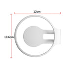 Staffa per gancio universale in lega di alluminio per montaggio a parete per altoparlante per Apple Home Pod Mini, Black, Silver