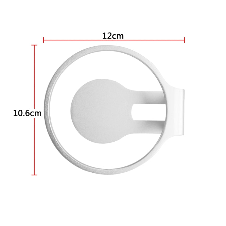 Staffa per gancio universale in lega di alluminio per montaggio a parete per altoparlante per Apple Home Pod Mini, Black, Silver