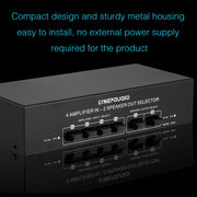 B042 Amplificatore di potenza 4-in-2-out Commutatore audio Distributore interruttore altoparlante, 300 W per canale Qualità audio senza perdita di dati, B042