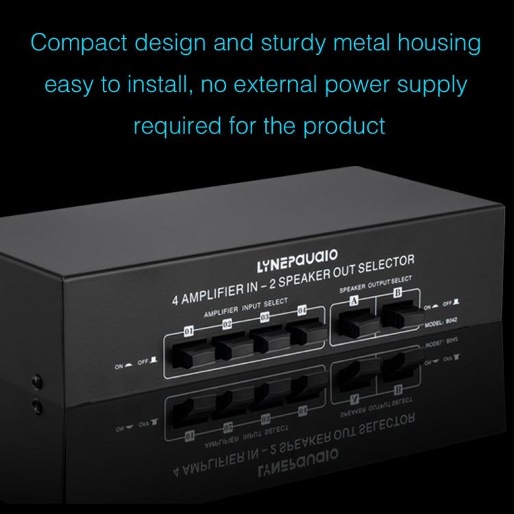 Amplificatore audio 4 ingressi 2 uscite 300W per canale