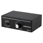 Amplificatore audio 2 ingressi 1 uscita con controllo volume