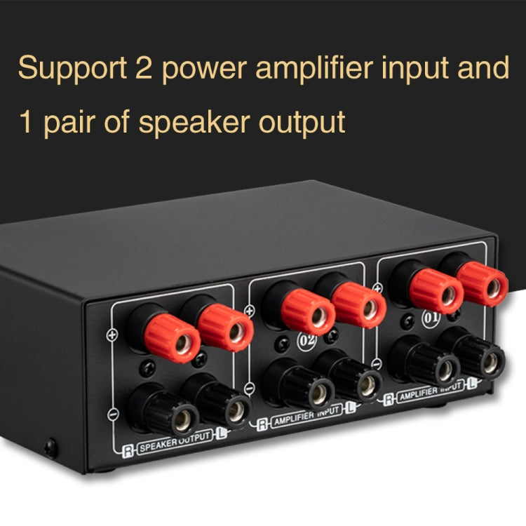 Amplificatore audio 2 ingressi 1 uscita con controllo volume
