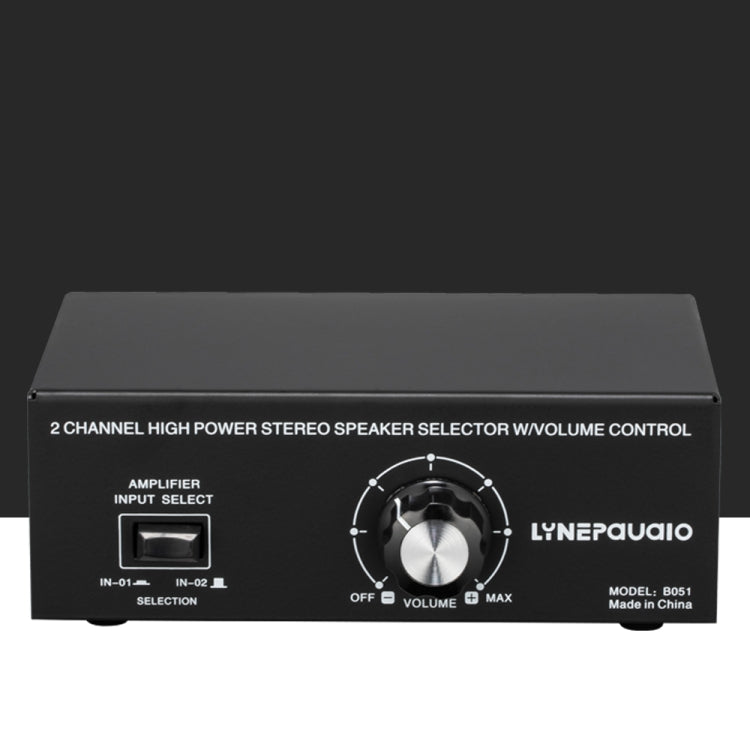 Amplificatore audio 2 ingressi 1 uscita con controllo volume