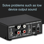 Amplificatore audio stereo con mixer e controllo volume