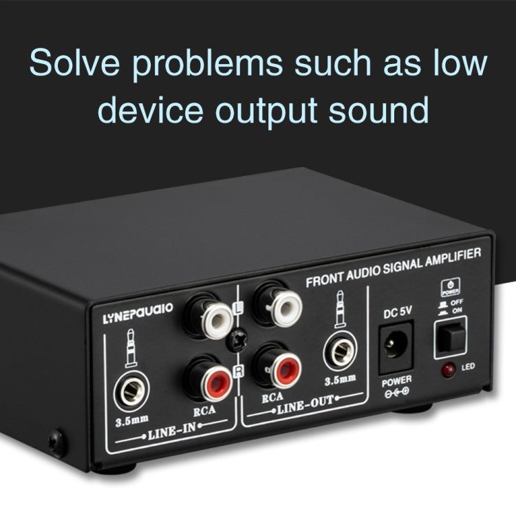 Amplificatore audio stereo con mixer e controllo volume