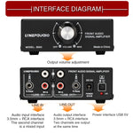 Amplificatore audio stereo con mixer e controllo volume