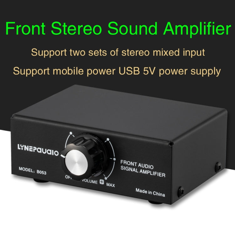 Amplificatore audio stereo con mixer e controllo volume