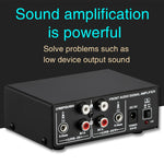 Amplificatore audio stereo con mixer e controllo volume