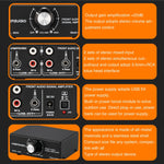 Amplificatore audio stereo con mixer e controllo volume