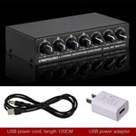Mixer microfonico a 4 canali con uscita stereo USB 5V