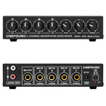 Mixer microfonico a 4 canali con uscita stereo USB 5V