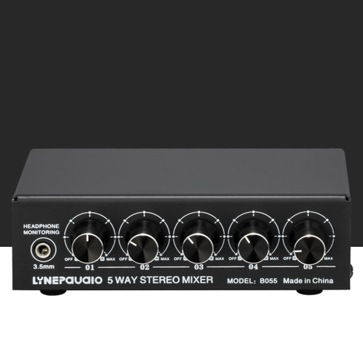 Mixer stereo attivo a 5 canali con uscita USB 5V