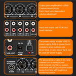 Mixer stereo attivo a 5 canali con uscita USB 5V