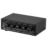 Mixer audio 3 canali con amplificatore e regolatore toni
